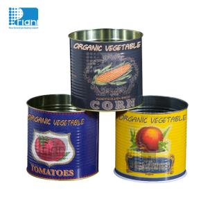 Round Metal Food Tin Cans With Clear Coating / Aluminum Paste Coating
