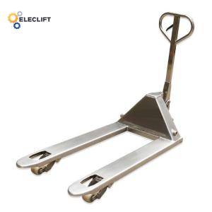 2500kg Stainless Steel Pallet Truck Manual With Polyurethane Wheels