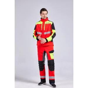 Multi Layer Nylon Fabric Chainsaw Protective Clothing Breathable , Chainsaw
