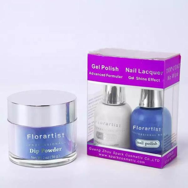 OEM Customize Private Label 3 in 1 Nail Set Dip Powder Gel Polish Color Matching Nail Polish