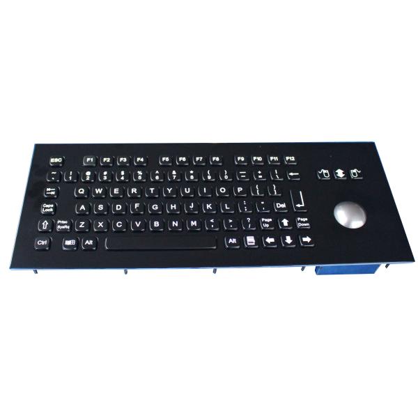 Industrial Black Metal Keyboard 83 Keys 304 Stainless Steel Material For Info