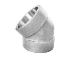 Buy SS Forged Steel High Pressure Pipe Fittings 3000lbs 45deg Elbow With S/W Ends at wholesale prices