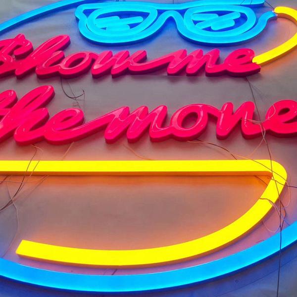 Customized Party Decorative Led Lighting Illuminated Letter Neon Light Signs