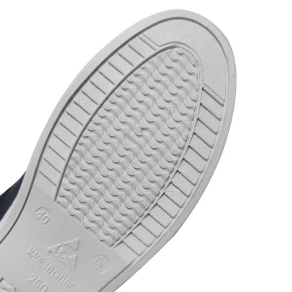 Blue Antistatic PVC Mesh Fabric Breathable ESD Safety Shoes Reusable Washable