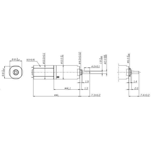 10mm 3V Small DC Reduction Gear Motor For Mini Air Conditioning