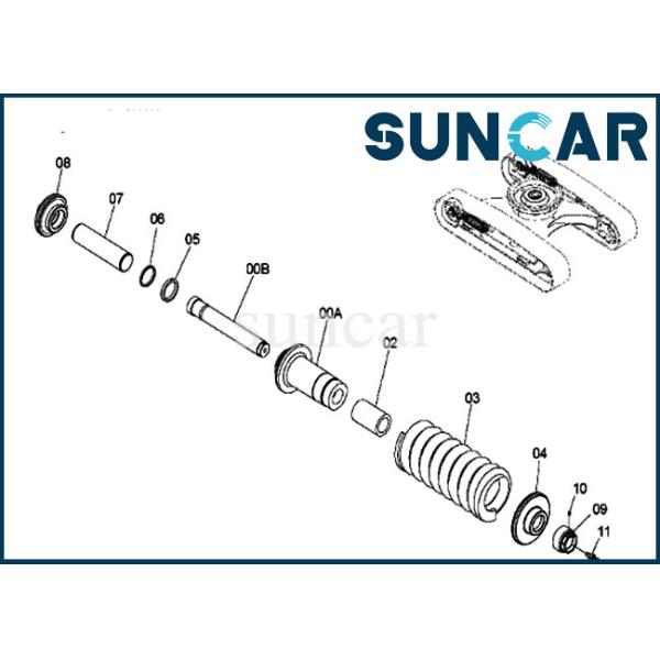 CYL Sealing Kit 9270485 Track Adjuster Repair Seal Kit For ZX160LC-3 ZX200-3 Hitachi