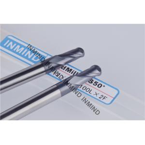 Extra Long Carbide Ball Nose End Mills With 12 mm Flute Length 6 mm Shank Dia