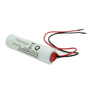 Quality Ni Cd D4000mah 2.4 Volt Exit Light Batteries Stick Type With White PVC for sale