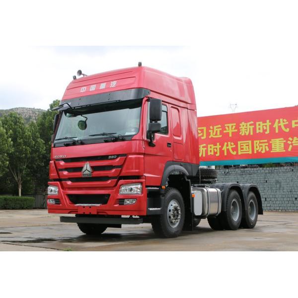 Red Sinotruk Howo 6x4 Semi Prime Mover Truck 10 Wheeler Tractor Truck