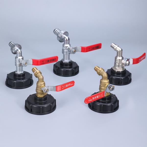 Reducing Adapter Coupling S60x6 Thread To 1/2" 3/4" 1" For IBC Tank Fitting Hose Water Drain