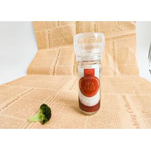 Clear Visualization Glass Manual Pepper Grinders With Glass Jar And Plastic Cap
