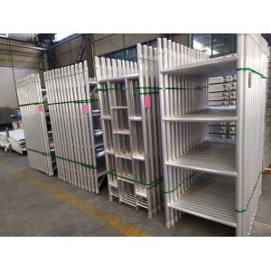 Silver Color Aluminum Mobile Scaffolding Tower For Construction / Decoration