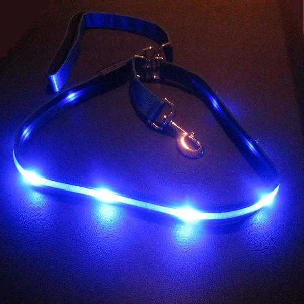 Buy LED Dog Leash USB Rechargeable Flashing Light at wholesale prices