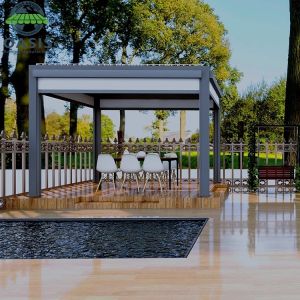 Eco-Friendly Easily Assembled Rodent Proof Aluminum Louvered Bioclimatic Pergola