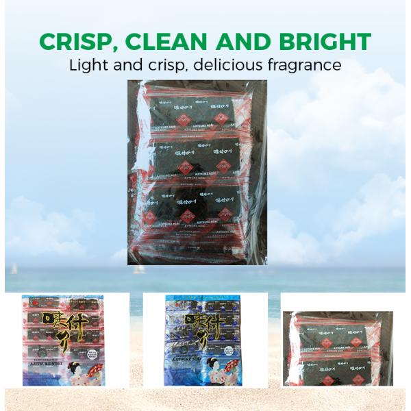 Delicious Crispy Original Seasoned Nori Dried Snack Seaweed FD Process Address JIANGSU