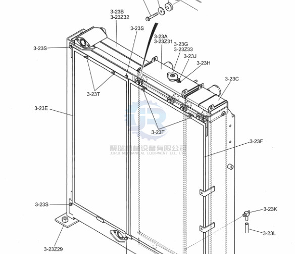 Buy LC05P00043S002 Oil Cooler Excavator Radiator Parts  For SkSK330-8 SK350LC-8 at wholesale prices