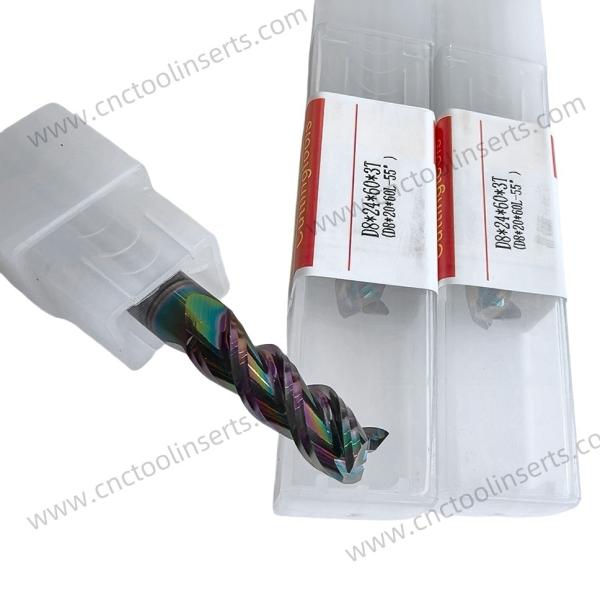 Buy Milling Cutter, End Mill，CNC Insert, PVD Coating, Model D8*24*60L-55°,Machining of Planes, Steps, Grooves, and Contoured Surfaces​ at wholesale prices