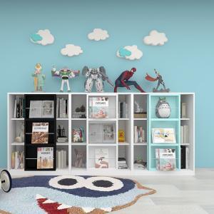 Study Room Divider Bookcase Chinese Style Bookcase For Kids