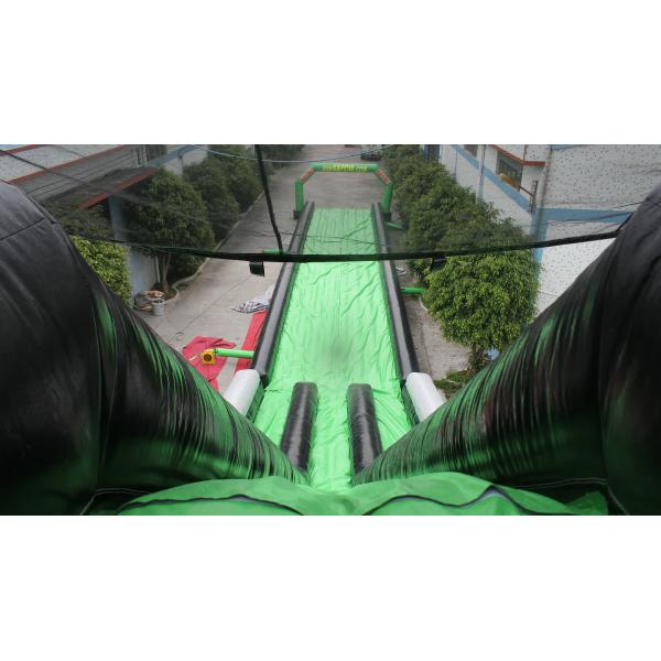 Large Inflatable Water Slide Park On Land For Fun Outdoor Amusement Park