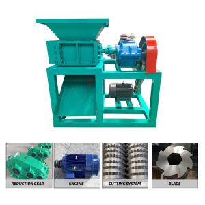 Single Shaft Shredder Wooden Case Double Motor Plastic Metal Shredding Machine