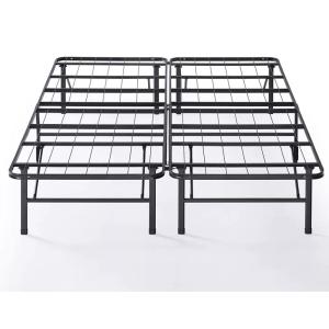 Metal Foldable Bed Frame for Small Double Adults in Simple Hotel and Easy