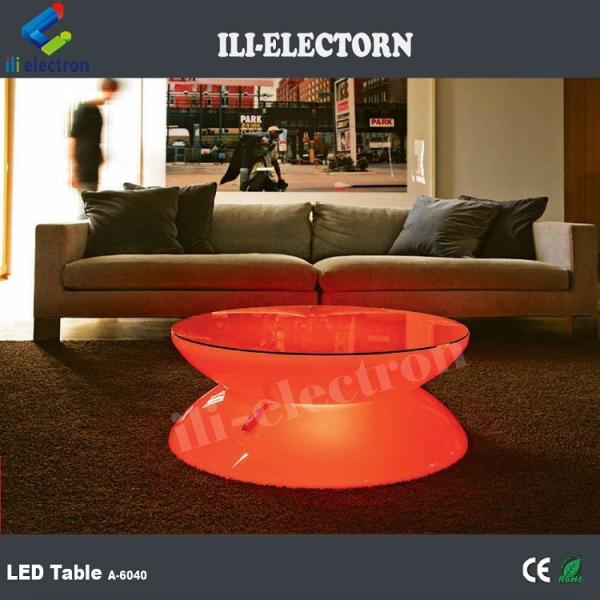 Illuminated multicolor change outdoor led light coffee table