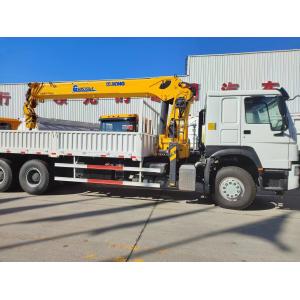 HOWO Truck Mounted Cranes Equipment 12 Tons XCMG For Lifting 6X4 LHD 400HP