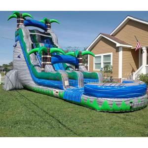 Adult Bouncer Castle Outdoor Inflatable Water Slides With Pool