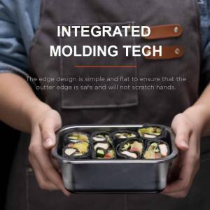 Microwave and Oven Safe Stainless Steel 304 or 316 Food Storage Container with