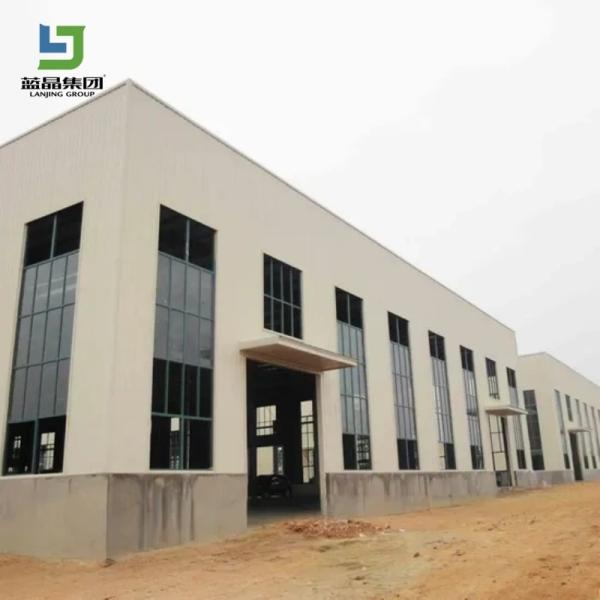 Buy Custom Prefabricated Steel Structure Warehouse Workshop Building at wholesale prices