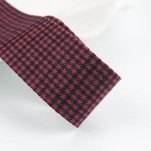Polyester Red Houndstooth Ribbon 10mm-40mm Satin Poly Ribbon