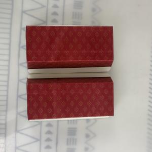 Natural Disposable Rectangular Kraft Paper Loaf Pans Molds Red Flower