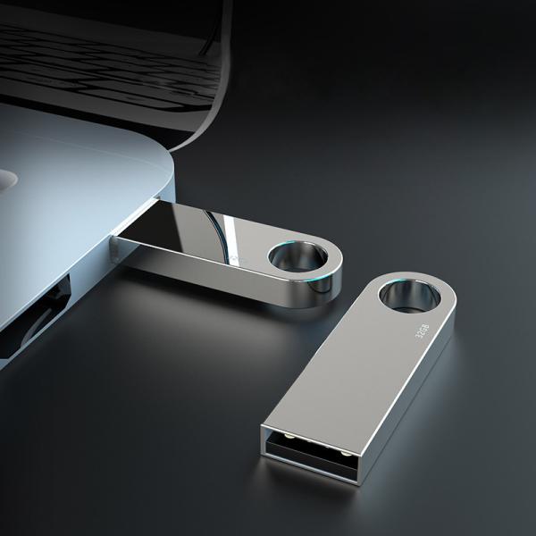 ROHS certificate Metal USB Flash Drive 2.0 64GB Flash Chips UDP