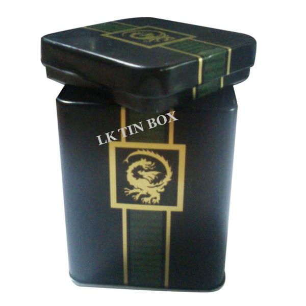 58 mm Square Shaped Potrero Tea Tin Box Packaging HACCP FDA SGS Approved