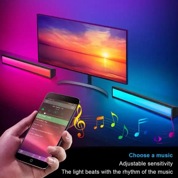 Bluetooth Atmospheres Desk Lamp LED 280*33*32.5mm Material ABS+ PC