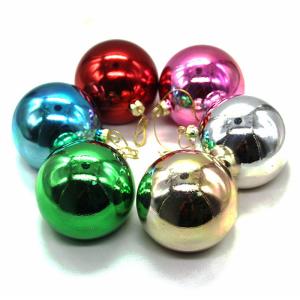 Christmas Tree Hanging Ball Custom Plastic Sublimation Christmas Balls Ornaments