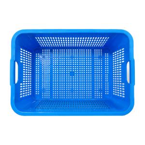 Logo Customized Mesh Plastic Crate for Easy-to-Clean Fruit and Vegetable