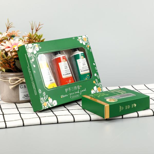 Buy Gravnre Printing Custom Foldable Hand Cream Packaging Cardboard Paper Box for Skincare Products at wholesale prices