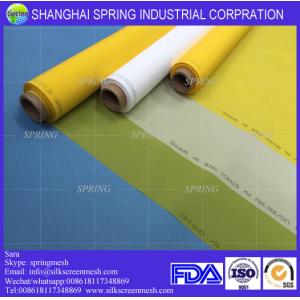 150T-34um(380mesh)Yellow woven monofilament fabric/Polyester Screen Printing