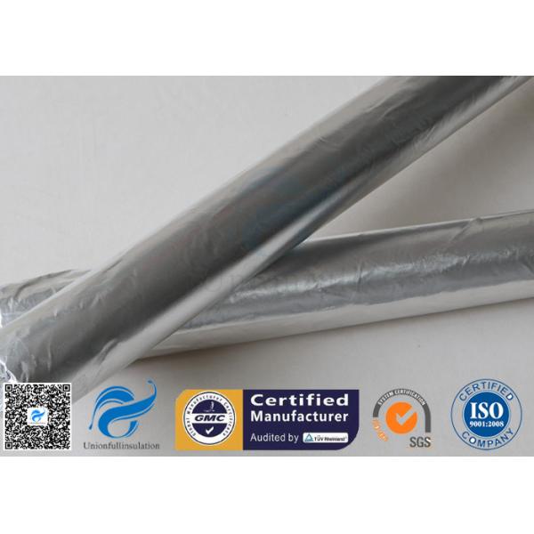 Silver Coated Fabric 430G 0.43MM Twill Aluminium Foil Fiberglass Pipe Insulation