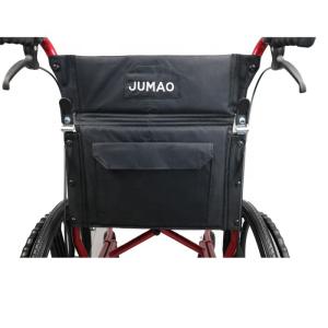 W485 19" lightweight folding detachable manual aluminum transport chair with
