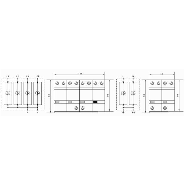 Lightning Protector Type 1 Surge Protection Device Surge Arrester
