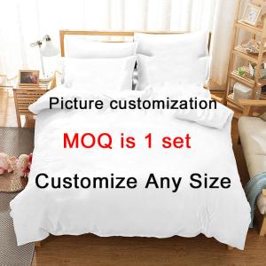 Customization 400TC 3D Printing Polyester Cotton Bedding Sets in 200*200 Fabric