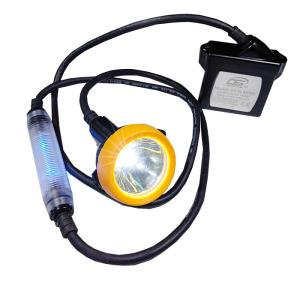 Quality 3.7V LED Mining Helmet Light with Blue Rear Light for Underground Work for sale