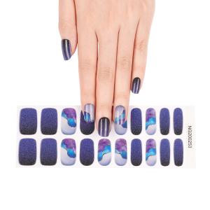 Custom Semi Cured Gel Nail Wraps Stickers with the Lamp to Cure UV Gel Nail