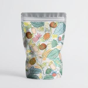 Custom Pattern Stand Up Pouches For Food Packaging With Dustproof And Eco