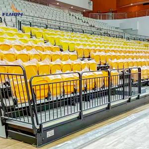 Customizable Professional Retractable Seating System Foldable Bleacher Seating for 200-500 People