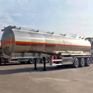 Quality CIMC Road Aluminum Fuel Tanker Trailer 42000 Litres for sale