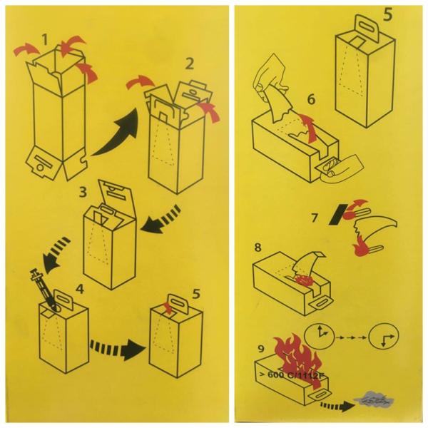 Yellow Color Medical Sharps Disposal , Sharps Waste Disposal Consumable