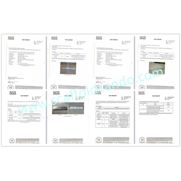 Galvanized Q195 scaffolding steel plank steel board decking working platform 210,240mm with 2M 4M board